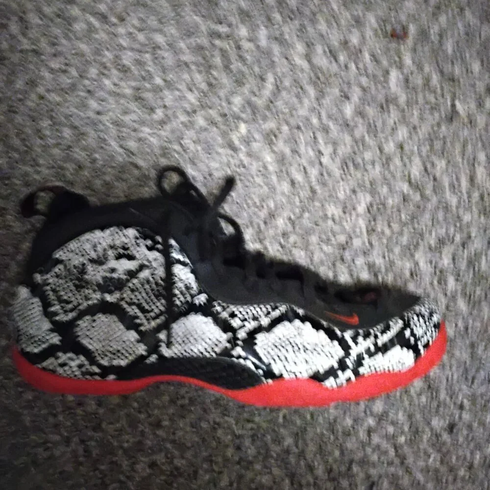 Nike Air snakeskin Foamposite-used size 15 - Picture 4 of 5